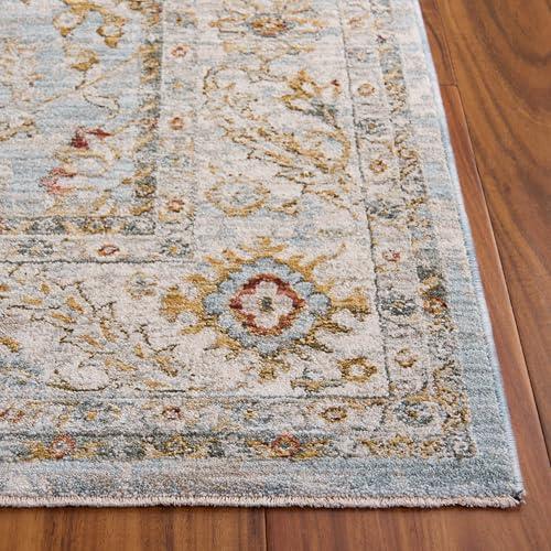 【並行輸入品】 SAFAVIEH Hamilton Collection Accent Rug 4' x 6'， Blue & Gold，_7
