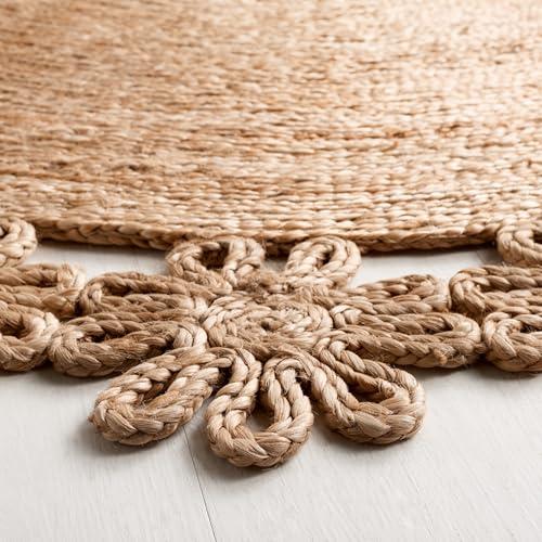 【並行輸入品】 SAFAVIEH Natural Fiber Collection Area Rug 3' Round， Natural，_4
