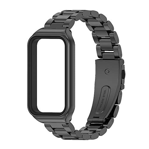 【並行輸入品】 MIJOBS Metal Replacement Strap for Amazfit Band 7 Wristband Watcの画像