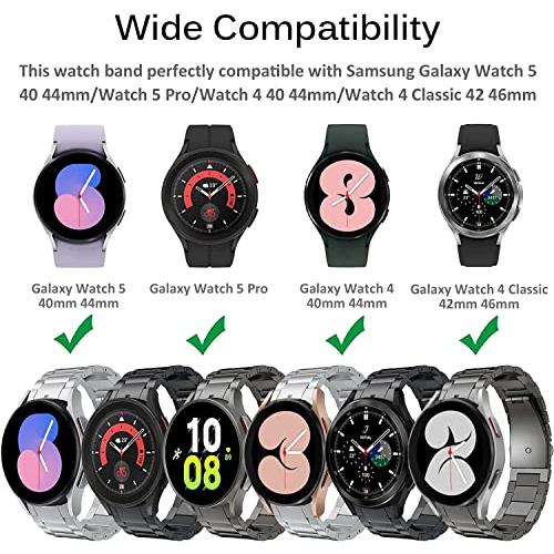 【並行輸入品】JUSUTEK 2023 チタン合金 腕時計バンド Samsung Galaxy Watch 4 Classic/4/5/5Pro