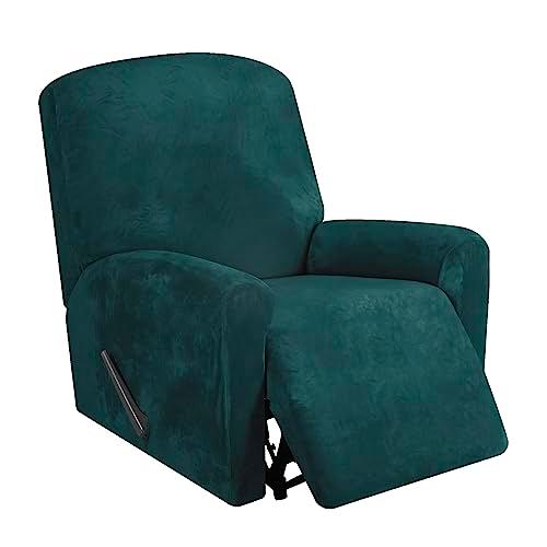 【並行輸入品】 FestiCorp Recliner Chair Covers Real Velvet 4 Pieces Recliner Co