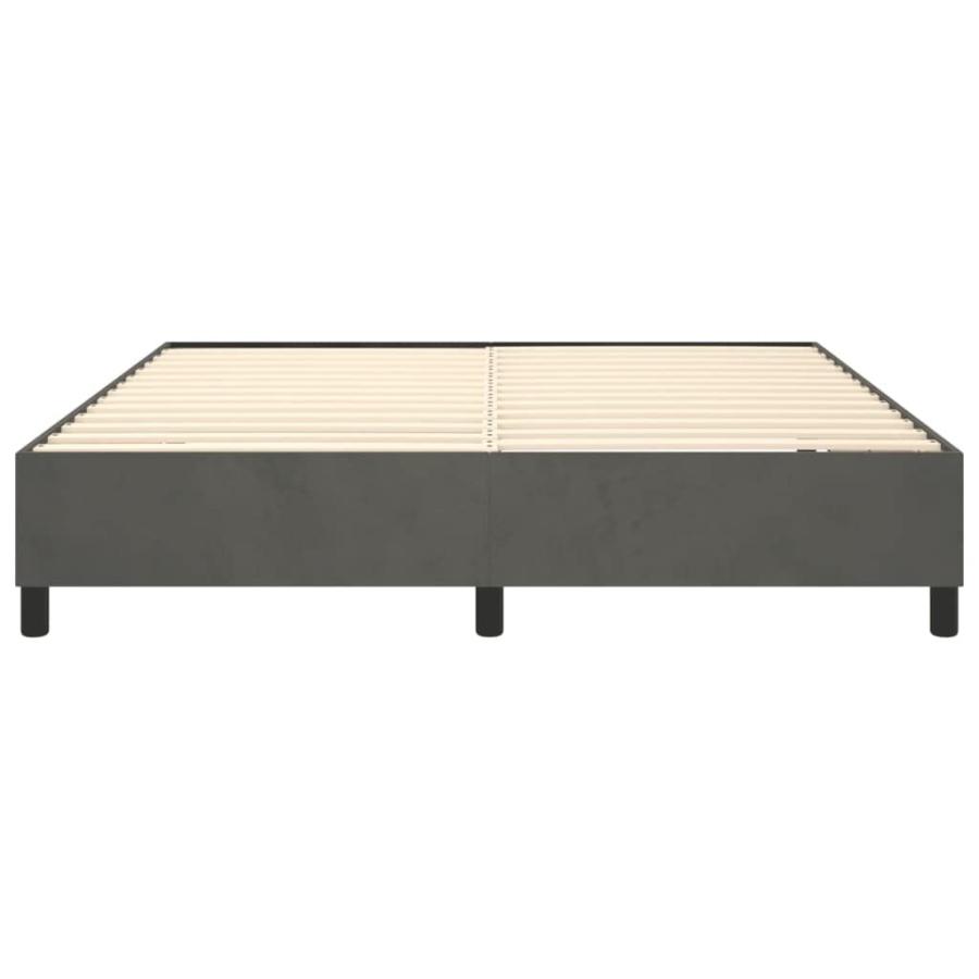 【並行輸入品】 vidaXL King Sized Velvet Box Spring Bed Frame Modern Style， Da_6