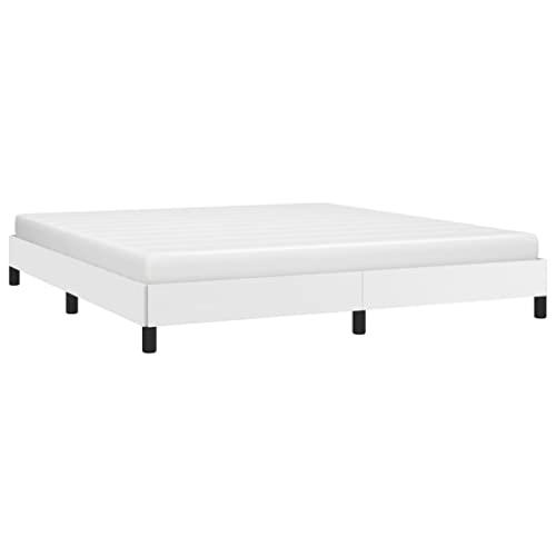 【並行輸入品】 vidaXL California King Size Bed Frame with Plywood Slats， Platfo_7