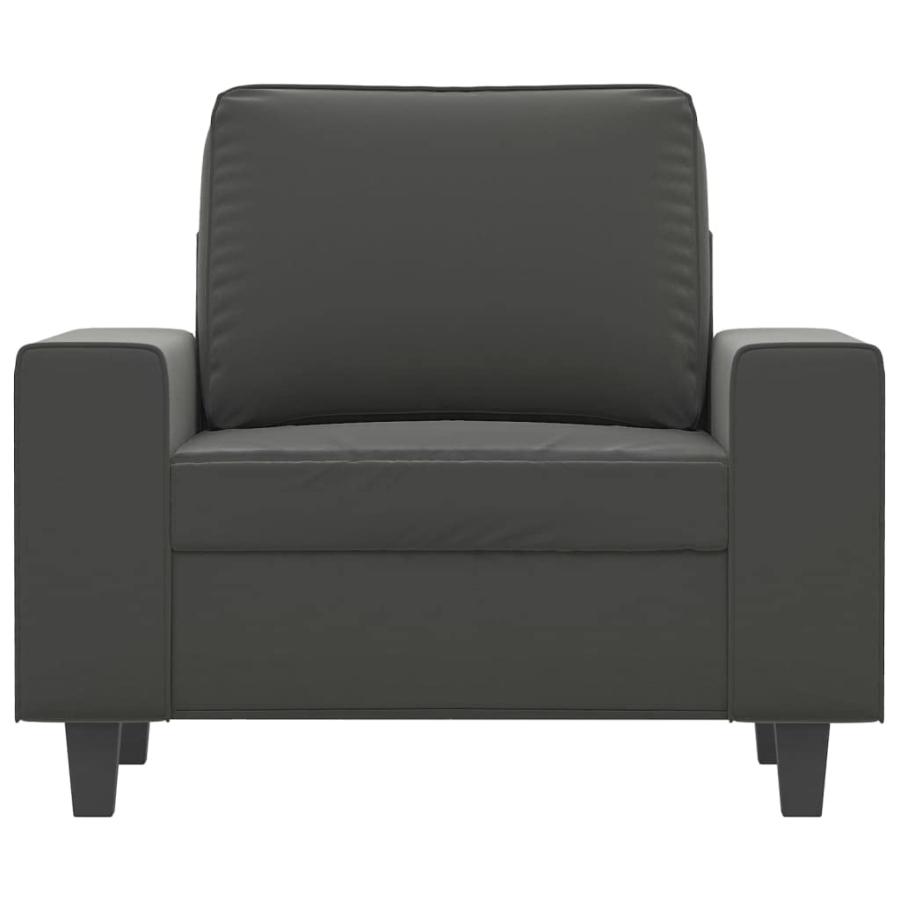 【並行輸入品】 vidaXL Dark Grey Sofa Chair with Comfortable Microfiber Upholste_9
