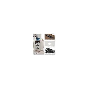 【並行輸入品】 Nightstand with Charging Station，OKD 18'' Industrial & Farmhouse_7