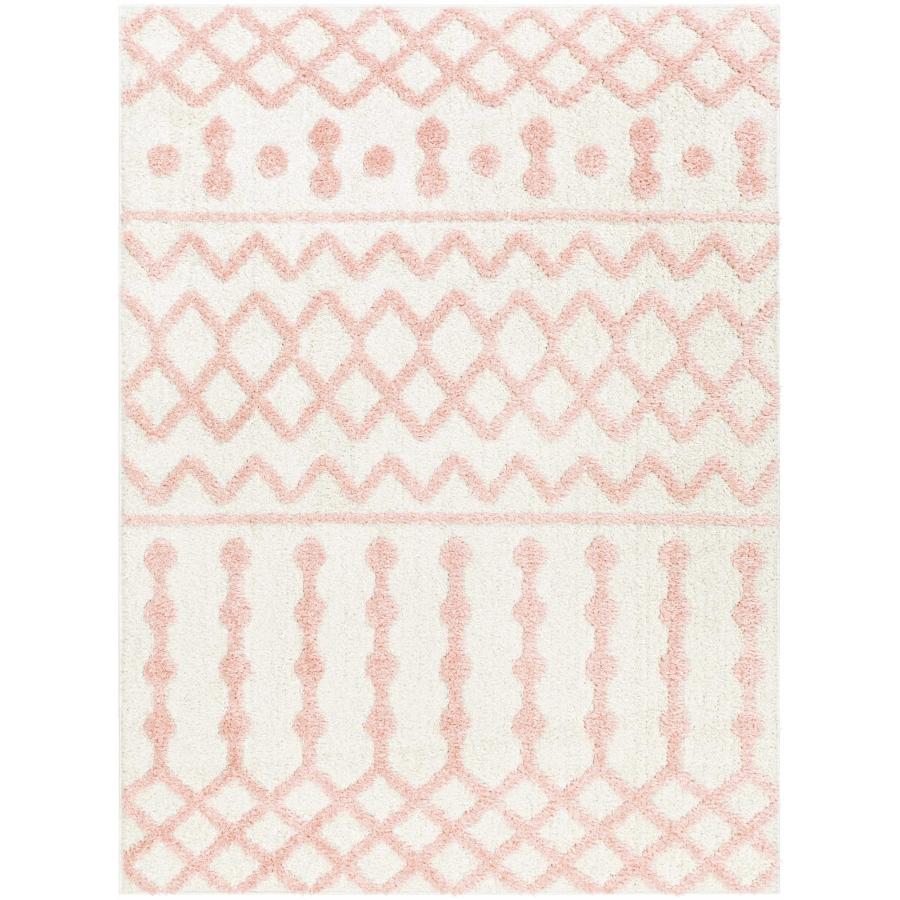 【並行輸入品】 Hauteloom Tilos Moroccan Farmhouse Small Shag Area Rug Door Mat_3