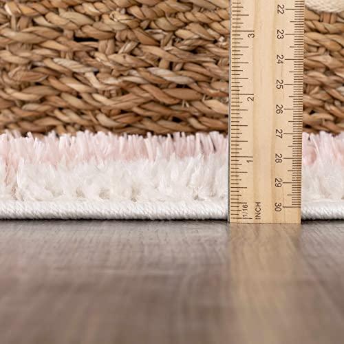 【並行輸入品】 Hauteloom Tilos Moroccan Farmhouse Small Shag Area Rug Door Mat_7