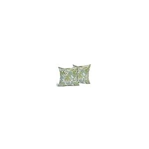 【並行輸入品】Sweetshow 春 グリーン フラワー シノワズリー 枕カバー 2パック 20x20インチ ライグリーン フローラル スローピ_2