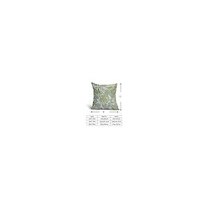 【並行輸入品】Sweetshow 春 グリーン フラワー シノワズリー 枕カバー 2パック 20x20インチ ライグリーン フローラル スローピ_8