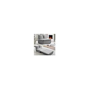 【並行輸入品】 Mjkone 43“ W Twin Size Sofa Bed， 2 in 1 Convertible Linen Lovese_2