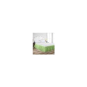【並行輸入品】 Wrap Around Bed Skirt Sage Olympic Olympic/Queen Size 18 Inch Ta