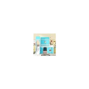 【並行輸入品】 Twin Loft Bed with Slide and Tent， House Loft Bed with Tower and_8