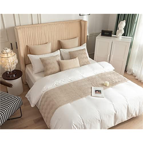 【並行輸入品】 Fudaiki Bed Runner Solid Quilted Fleece Bed Throws for Foot of B_7