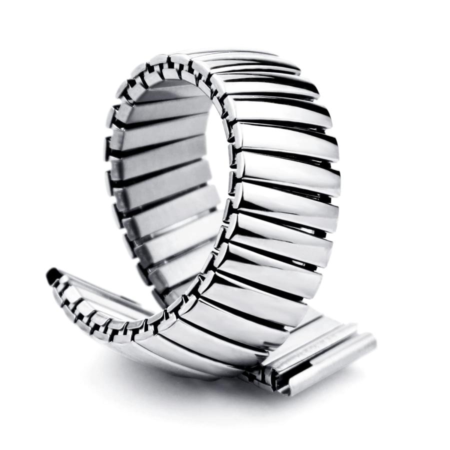 【並行輸入品】 Blekon Original Stainless Steel Women's Stretch Watch Band   Fleの画像