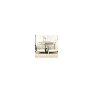 【並行輸入品】 SOFTSEA Triple Bunk Bed with Stairs， Twin Over Twin & Twin Bunk_8