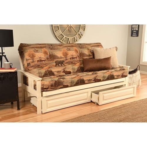 【並行輸入品】 HomeStock Full Size Futon Frame with Mattress   Convertible Sofaの画像