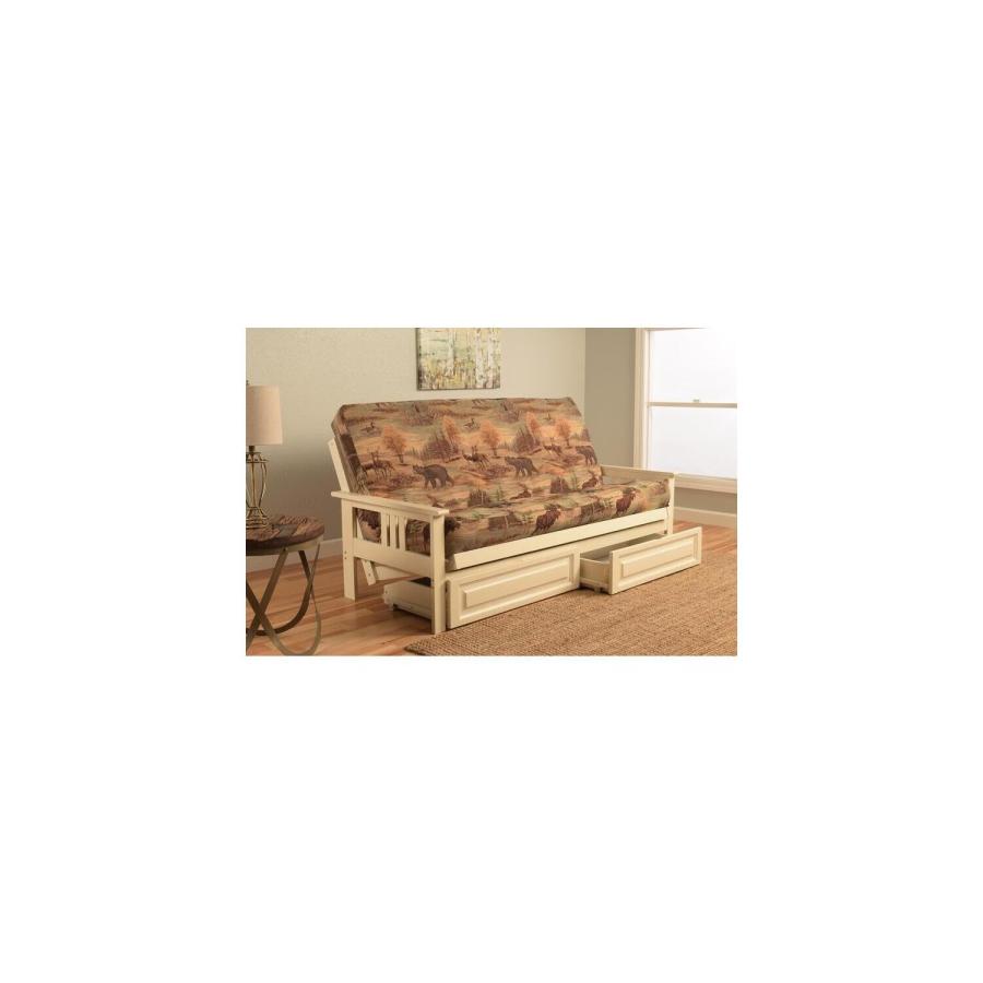 【並行輸入品】 HomeStock Full Size Futon Frame with Mattress   Convertible Sofaの画像