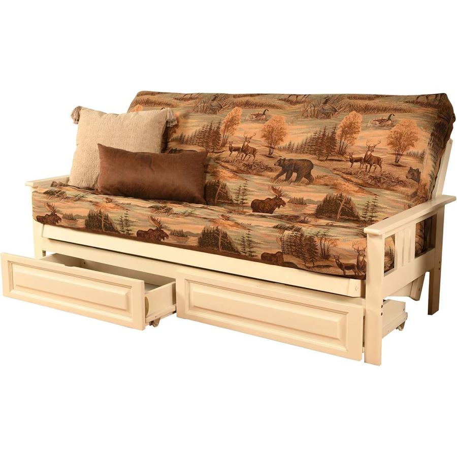 【並行輸入品】 HomeStock Full Size Futon Frame with Mattress   Convertible Sofaの画像