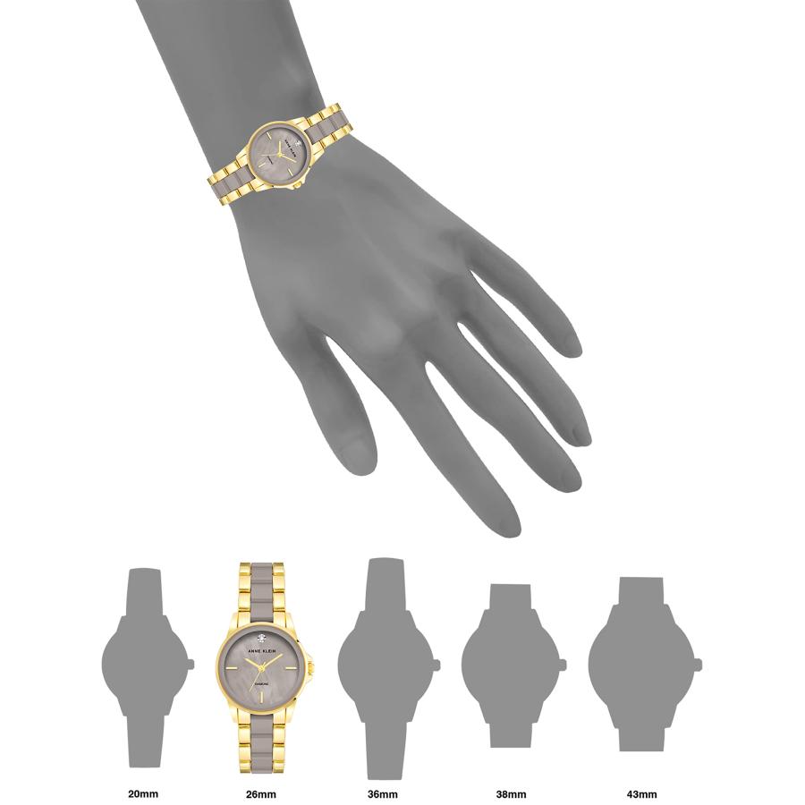【並行輸入品】Anne Klein レディース 本物のダイヤモンドダイヤル セラミックブレスレットウォッチ AK/4118 トープ/ゴールド，_3
