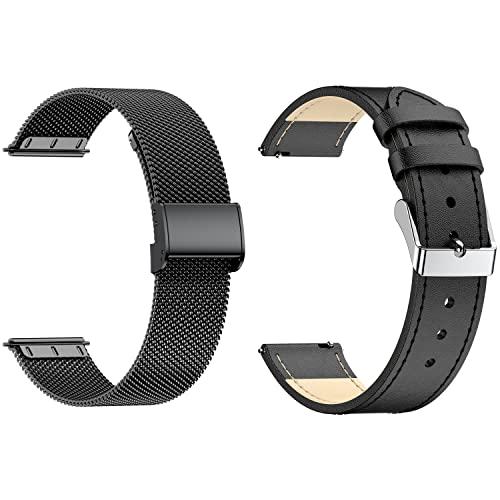 【並行輸入品】 KALINCO 2 Pack Smart Watch Bands 20mm Adjustable Replacement Ban_4