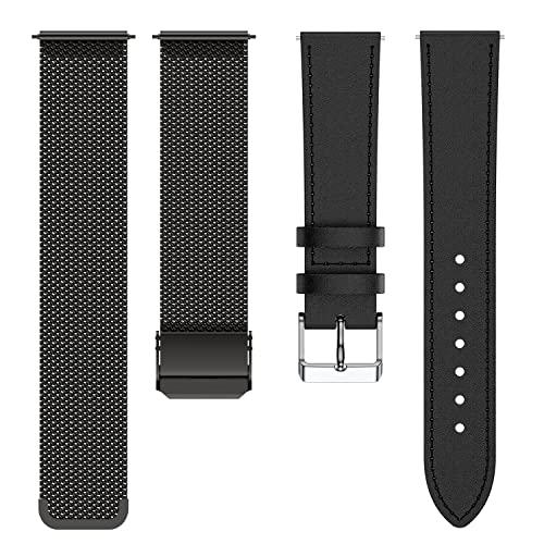 【並行輸入品】 KALINCO 2 Pack Smart Watch Bands 20mm Adjustable Replacement Ban_7