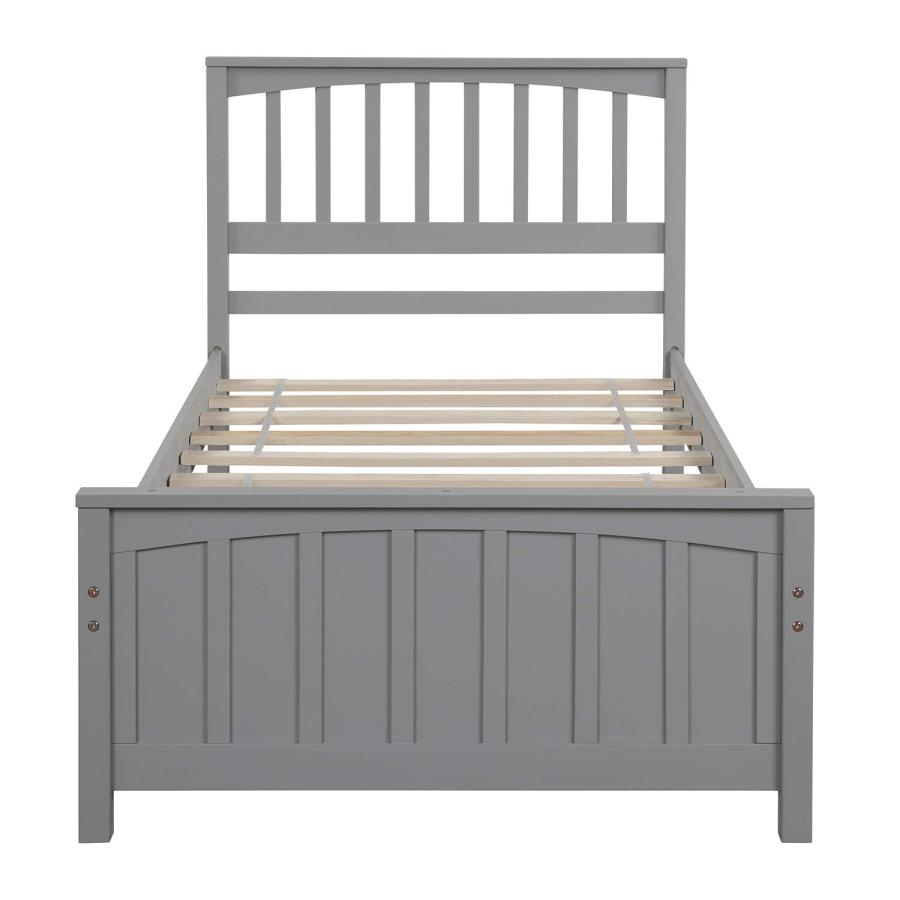 【並行輸入品】 CITYLIGHT Twin Bed Frames for Kids，Wood Twin Size Platform Bed F_9