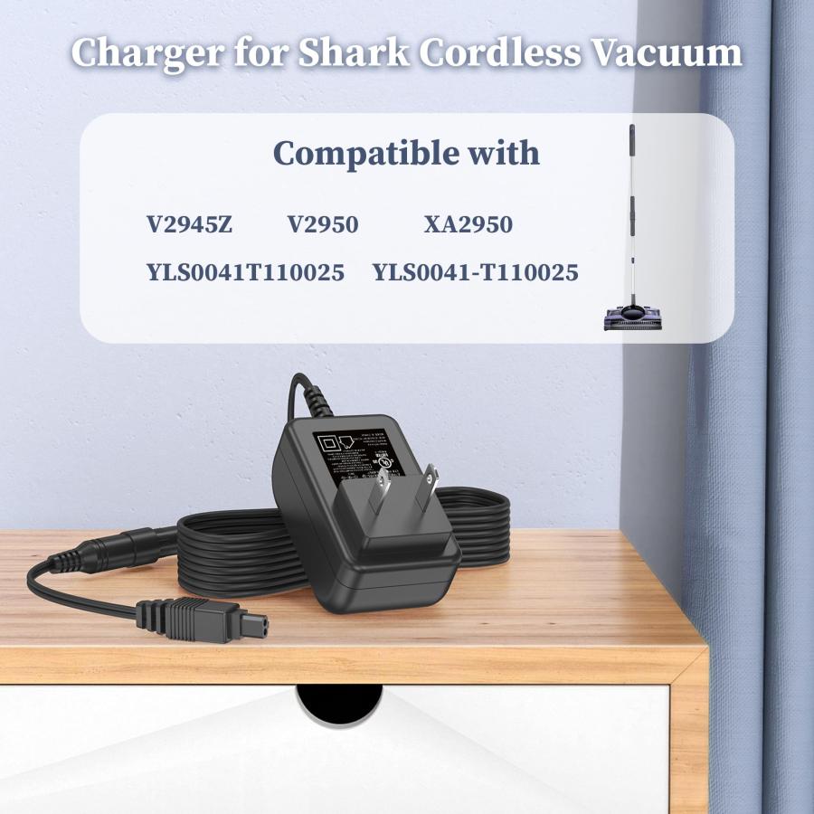【並行輸入品】 DONYOIE Charger for Shark V2945Z V2950 XA2950 Floor Carpet Sweep_9