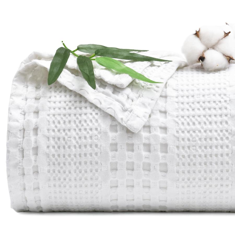 【並行輸入品】 PHF Cooling Waffle Blanket Twin Size， Lightweight 60% Rayon Deri_2