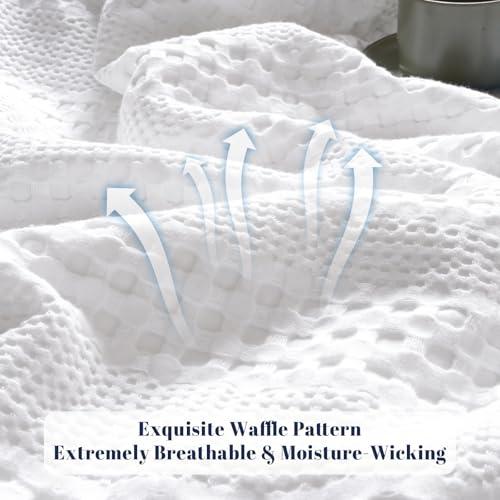 【並行輸入品】 PHF Cooling Waffle Blanket Twin Size， Lightweight 60% Rayon Deri_9