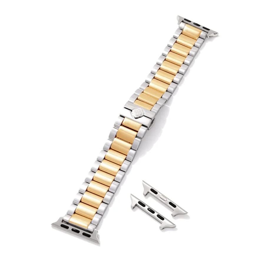 【並行輸入品】 Kendra Scott Dira 3 Link Watch Band in Gold & Silver Stainless S_3