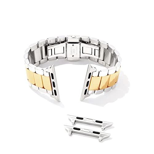 【並行輸入品】 Kendra Scott Dira 3 Link Watch Band in Gold & Silver Stainless S_7