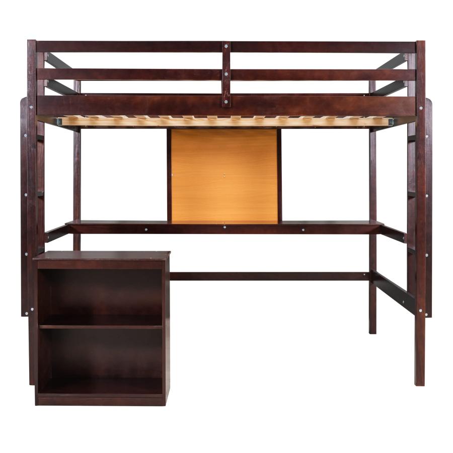 【並行輸入品】 CITYLIGHT Full Loft Bed with Desk and Writing Board， Wood Full S_9