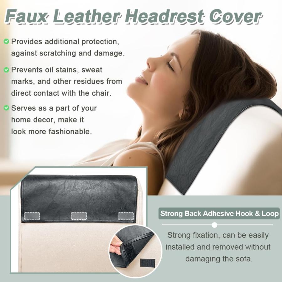【並行輸入品】 ECISZ Recliner Headrest Cover Couch Headrest Protector for Recli