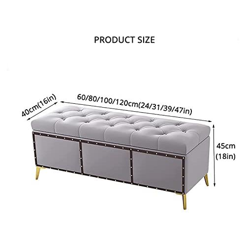 【並行輸入品】 Shoe Cabinet Comfy Upholstered Bench with Storage,Storage Benchs