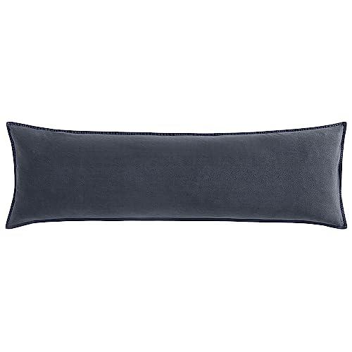 【並行輸入品】 HiEnd Accents Stonewashed Cotton Canvas Lumbar Throw Pillow， 14x_1