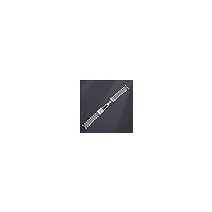 【並行輸入品】Semdu 316L シルバー ステンレススチール ライスビーズ カーブエンド ウォッチバンド ブレスレット SKX007 腕時計の画像