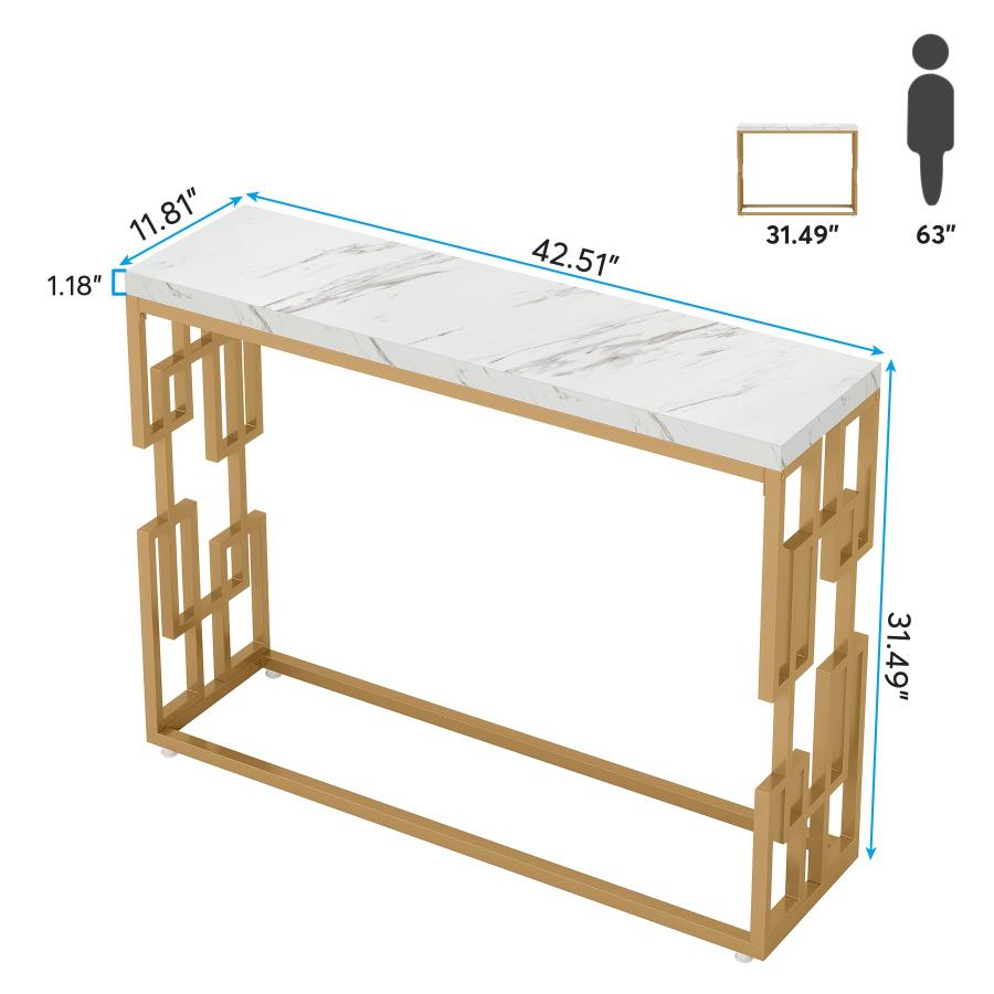 【並行輸入品】 Tribesigns Modern Console Table for Entryway， 42.5 Inch Behind S_3
