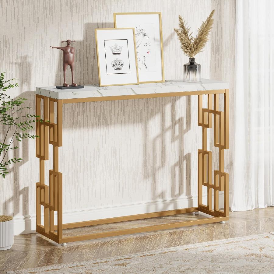 【並行輸入品】 Tribesigns Modern Console Table for Entryway， 42.5 Inch Behind S_6