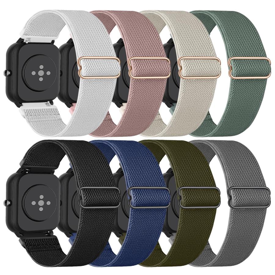【並行輸入品】Lzwldan 8本パック 伸縮性ナイロン腕時計バンド Amazfit GTS/GTS 2/GTS 2 mini/GTS 2e/G_2