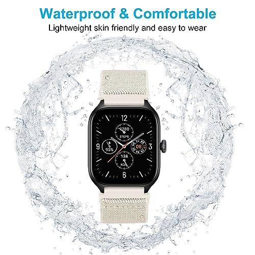 【並行輸入品】Lzwldan 8本パック 伸縮性ナイロン腕時計バンド Amazfit GTS/GTS 2/GTS 2 mini/GTS 2e/G_6