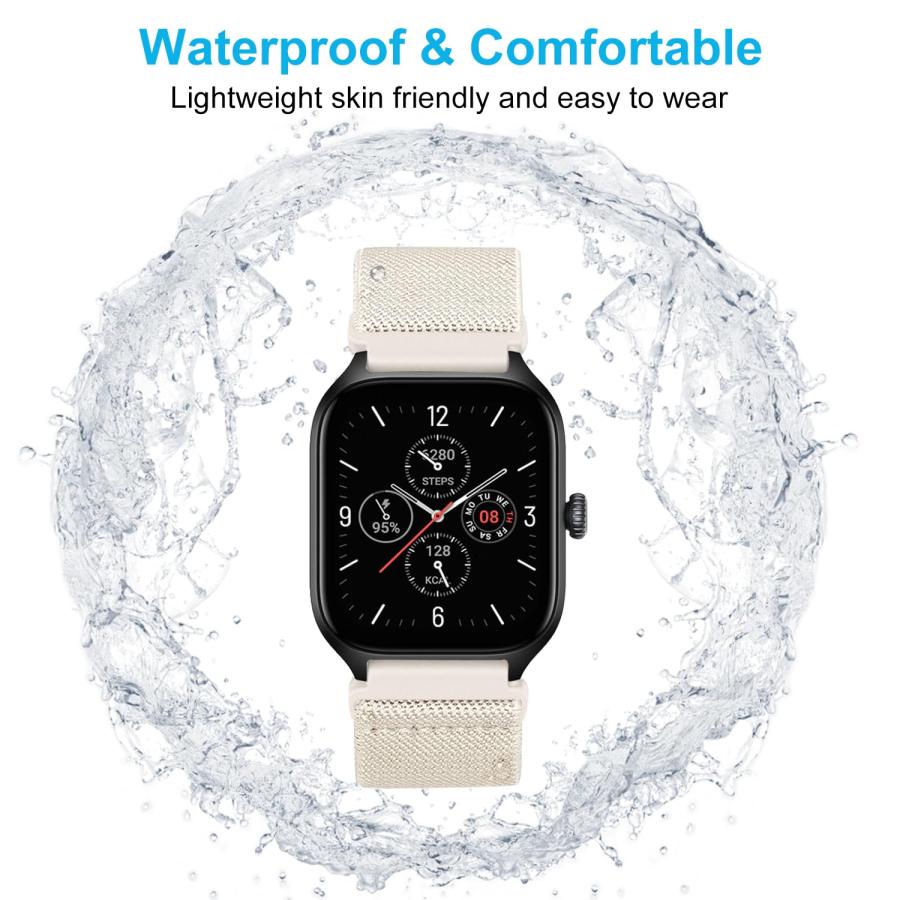 【並行輸入品】Lzwldan 8本パック 伸縮性ナイロン腕時計バンド Amazfit GTS/GTS 2/GTS 2 mini/GTS 2e/G_8