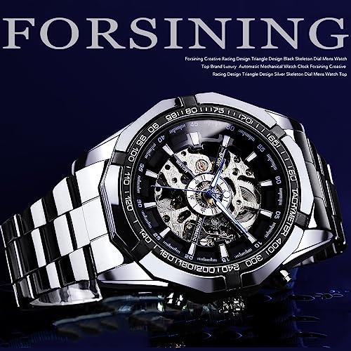 並行輸入品】FORSINING メンズ腕時計 自動巻き スケルトン 中空 機械式 