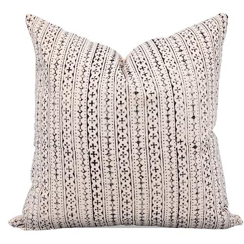 【並行輸入品】Fabritual Duck キャンバス生地 16x16インチ ハンドメイド ブロックプリント スロー ヴィンテージ 枕カバー ク