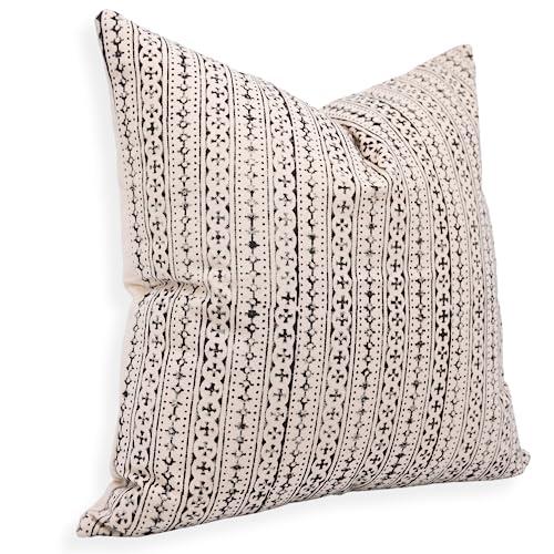 【並行輸入品】Fabritual Duck キャンバス生地 16x16インチ ハンドメイド ブロックプリント スロー ヴィンテージ 枕カバー ク