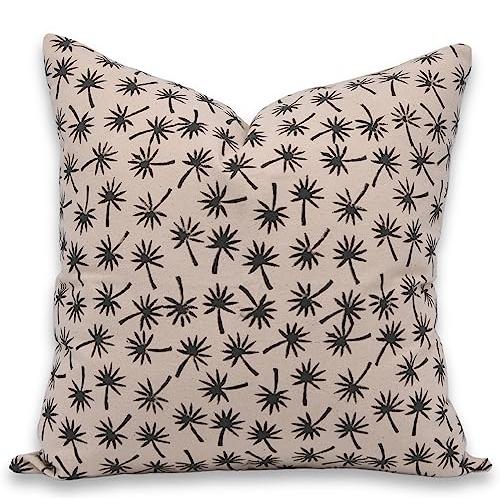 【並行輸入品】Fabritual Block Print コットン 16X16 スクエア スロー 枕カバー クッションケース、アウトドア、ファー