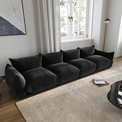 【並行輸入品】 JACH Mid Century Modern 4 Seater Sectional Couch， Chenille Secti_1