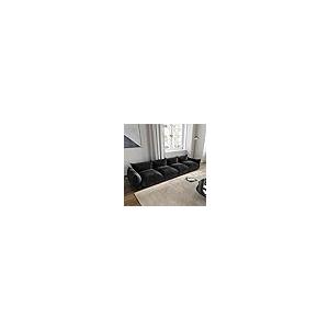 【並行輸入品】 JACH Mid Century Modern 4 Seater Sectional Couch， Chenille Secti_2