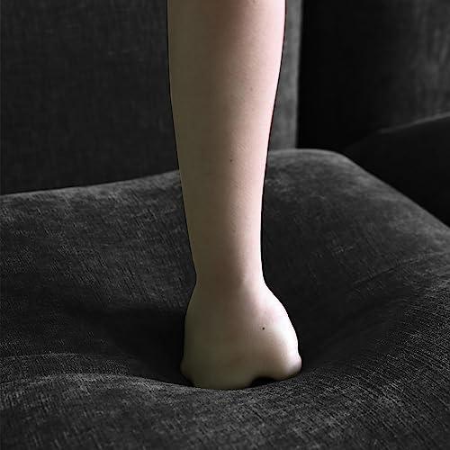 【並行輸入品】 JACH Mid Century Modern Comfy Ottoman， Chenille Sofa Footrest Co_7