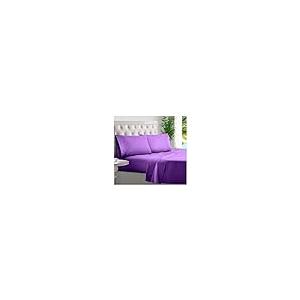 【並行輸入品】 KBC linen Full Size Sheet Set 4 Piece 100% Cotton Hotel Luxu