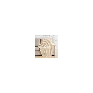 【並行輸入品】CozeCube ベージュ ソファ用スローブランケット ソフトで心地よいケーブルニットスローブランケット ベッド/ソファ/リビング_8